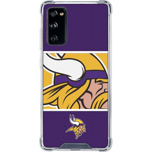 NFL Minnesota Vikings Zone Block Galaxy S20 FE Clear Case