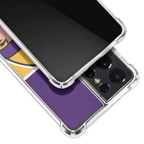 NFL Minnesota Vikings Zone Block Galaxy S21 Ultra 5G Clear Case