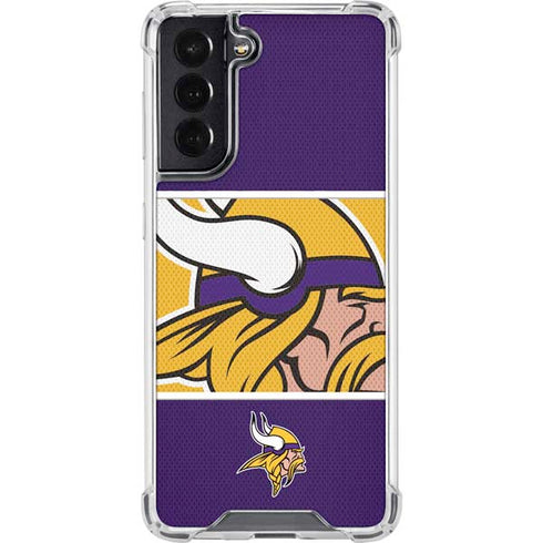 NFL Minnesota Vikings Zone Block Galaxy S22 Clear Case