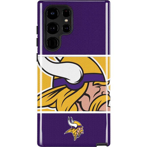 NFL Minnesota Vikings Zone Block Galaxy S22 Ultra Pro Case