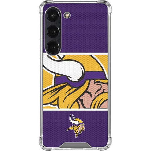 NFL Minnesota Vikings Zone Block Galaxy S23 Clear Case