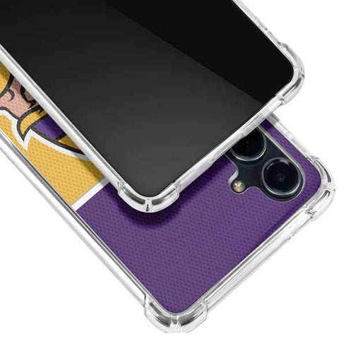 NFL Minnesota Vikings Zone Block Galaxy S23 FE Clear Case