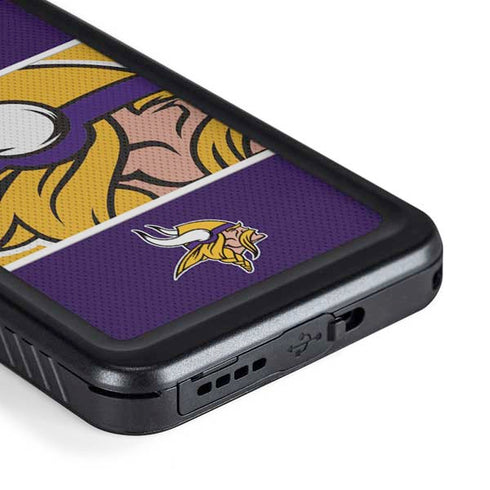 NFL Minnesota Vikings Zone Block Galaxy S23 Waterproof Case