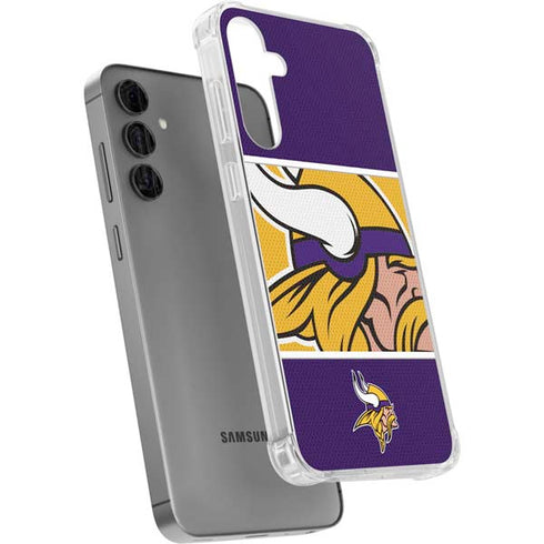 NFL Minnesota Vikings Zone Block Galaxy S24 Plus Clear Case