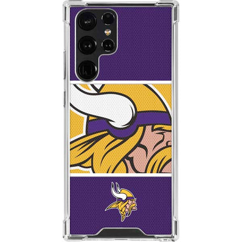 NFL Minnesota Vikings Zone Block Galaxy S24 Ultra Clear Case