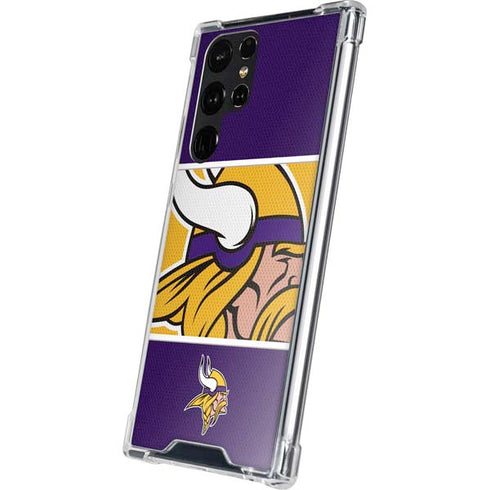 NFL Minnesota Vikings Zone Block Galaxy S24 Ultra Clear Case