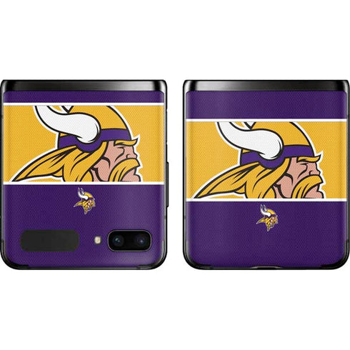 NFL Minnesota Vikings Zone Block Galaxy Z Flip Skin