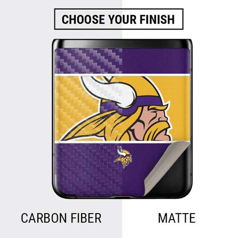 NFL Minnesota Vikings Zone Block Galaxy Z Flip Skin