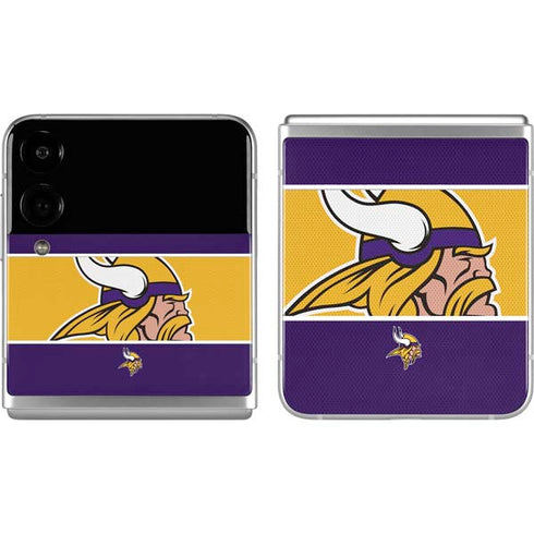 NFL Minnesota Vikings Zone Block Galaxy Z Flip4 5G Skin