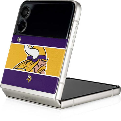 NFL Minnesota Vikings Zone Block Galaxy Z Flip4 5G Skin