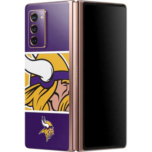 NFL Minnesota Vikings Zone Block Galaxy Z Fold2 5G Skin