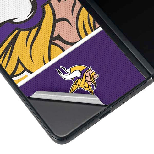 NFL Minnesota Vikings Zone Block Galaxy Z Fold3 5G Skin