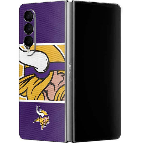 NFL Minnesota Vikings Zone Block Galaxy Z Fold4 5G Skin