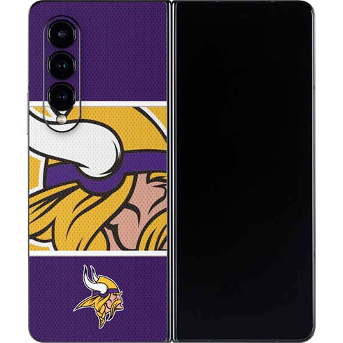 NFL Minnesota Vikings Zone Block Galaxy Z Fold4 5G Skin