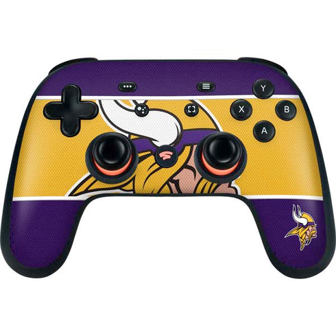 NFL Minnesota Vikings Zone Block Google Stadia Controller Skin