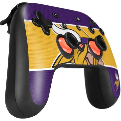 NFL Minnesota Vikings Zone Block Google Stadia Controller Skin