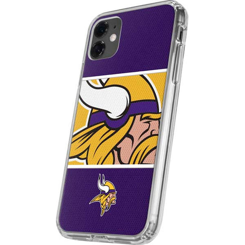 NFL Minnesota Vikings Zone Block iPhone 11 Clear Case