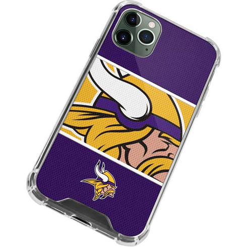 NFL Minnesota Vikings Zone Block iPhone 11 Pro Max Clear Case