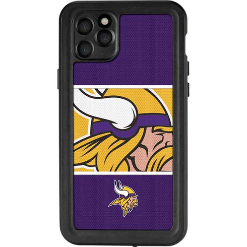 NFL Minnesota Vikings Zone Block iPhone 11 Pro Max Waterproof Case