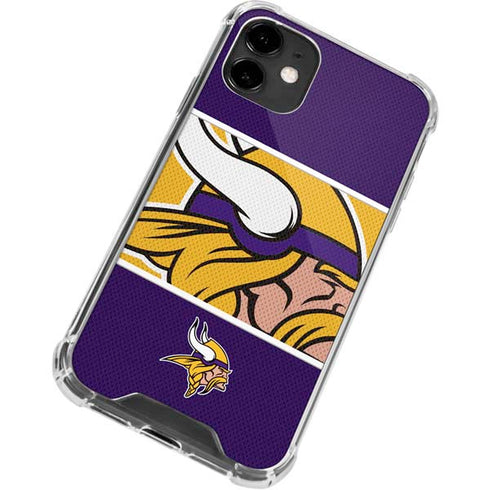 NFL Minnesota Vikings Zone Block iPhone 12 Clear Case