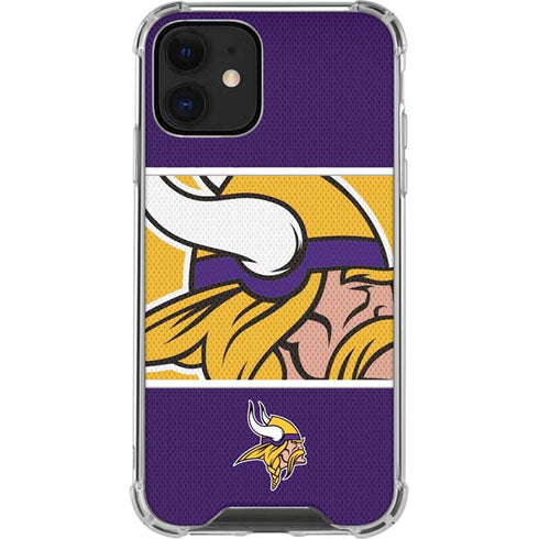 NFL Minnesota Vikings Zone Block iPhone 12 Mini Clear Case