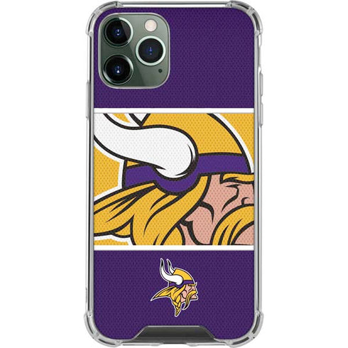 NFL Minnesota Vikings Zone Block iPhone 12 Pro Clear Case