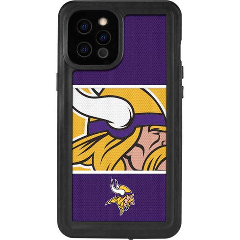 NFL Minnesota Vikings Zone Block iPhone 12 Pro Max Waterproof Case