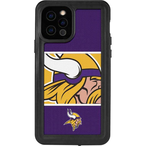 NFL Minnesota Vikings Zone Block iPhone 12 Pro Waterproof Case