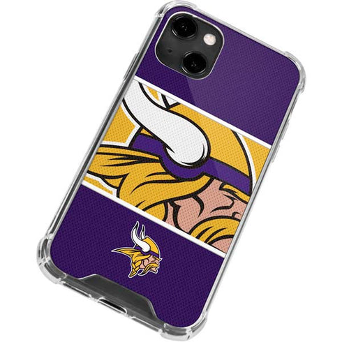 NFL Minnesota Vikings Zone Block iPhone 13 Clear Case
