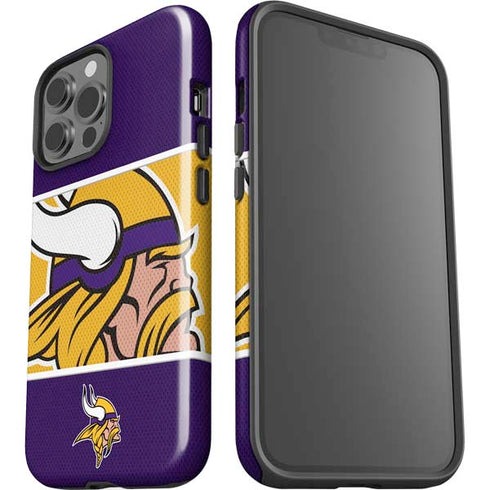 NFL Minnesota Vikings Zone Block iPhone 15 Pro Max Impact Case