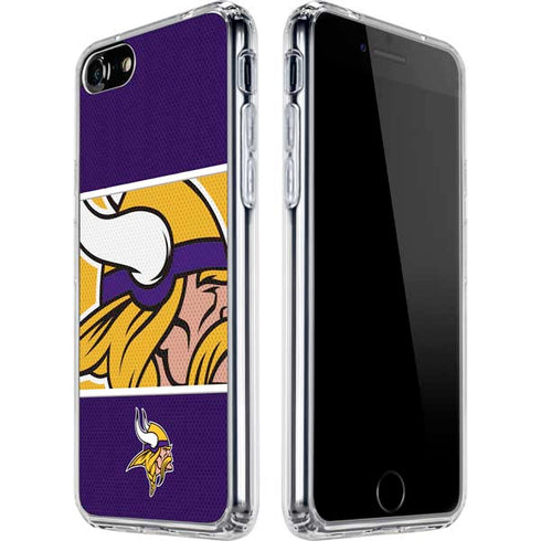 NFL Minnesota Vikings Zone Block iPhone SE (2nd & 3rd Gen) Clear Case