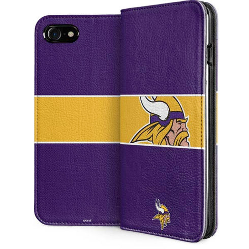 NFL Minnesota Vikings Zone Block iPhone SE (2nd & 3rd Gen) Folio Case