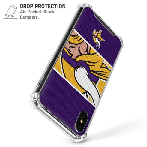 NFL Minnesota Vikings Zone Block iPhone X/XS Clear Case