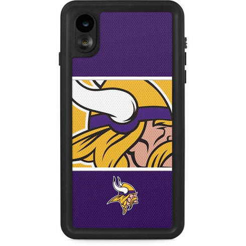 NFL Minnesota Vikings Zone Block iPhone XR Waterproof Case