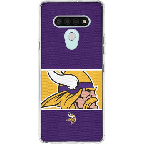 NFL Minnesota Vikings Zone Block LG Stylo 6 Clear Case