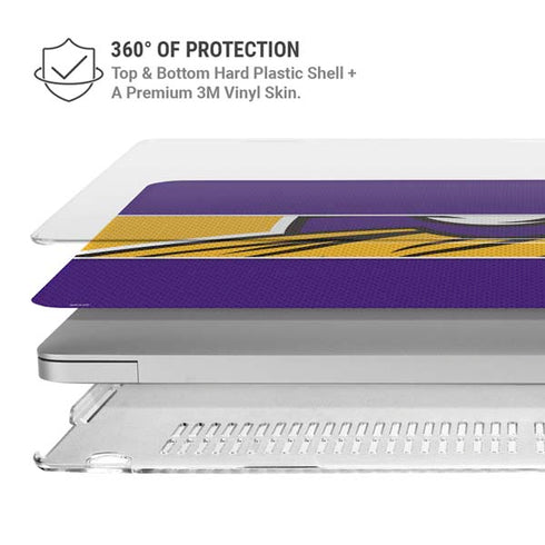 NFL Minnesota Vikings Zone Block MacBook Air 13in M1 (2021) Case plus Skin