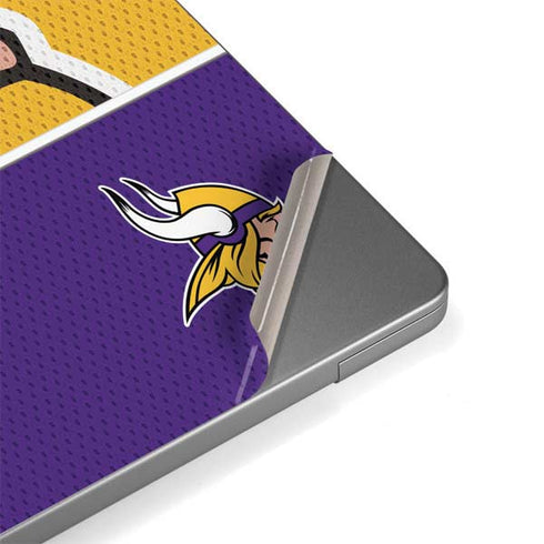 NFL Minnesota Vikings Zone Block MacBook Pro 14in (2021-24) Skin