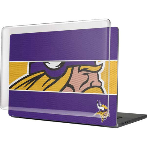 NFL Minnesota Vikings Zone Block MacBook Pro 16in (2021-25) Case plus Skin