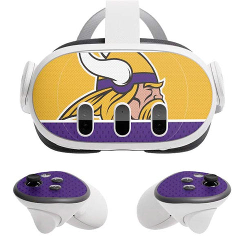 NFL Minnesota Vikings Zone Block Meta Quest 3 Skin