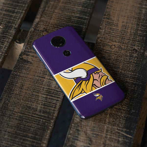 NFL Minnesota Vikings Zone Block Moto E5 Plus Skin