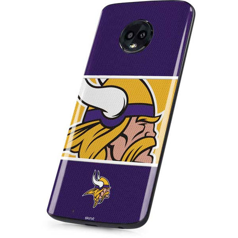NFL Minnesota Vikings Zone Block Moto G6 Skin