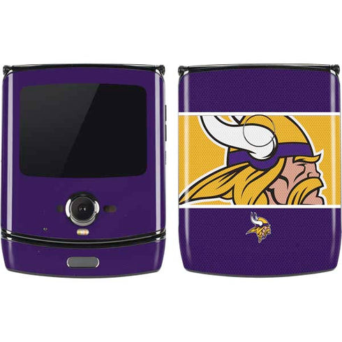 NFL Minnesota Vikings Zone Block Motorola RAZR Skin