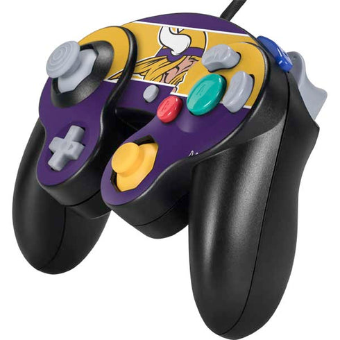 NFL Minnesota Vikings Zone Block Nintendo GameCube Controller Skin