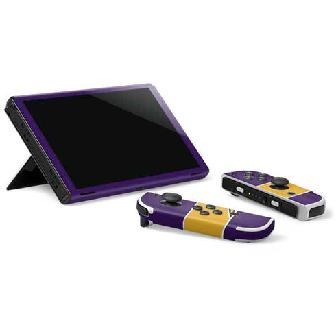 NFL Minnesota Vikings Zone Block Nintendo Switch OLED (2021) Skin