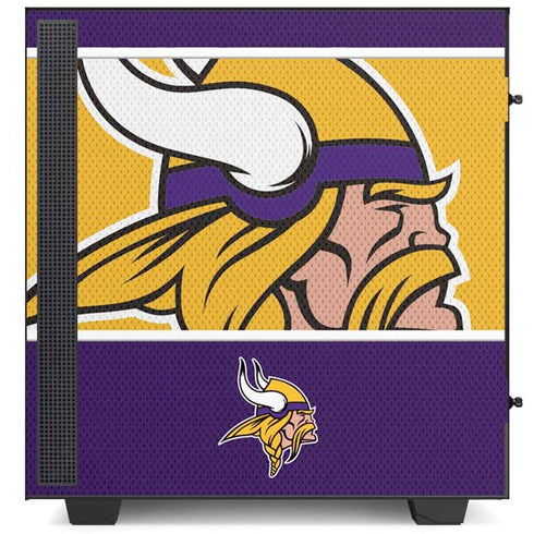 NFL Minnesota Vikings Zone Block NZXT H510 Compact ATX Mid-Tower Case Skin
