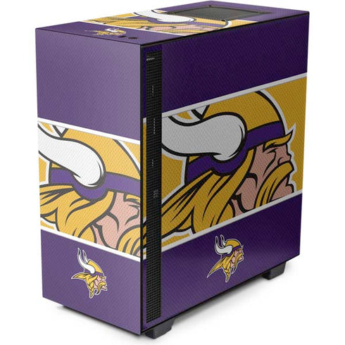 NFL Minnesota Vikings Zone Block NZXT H510 Compact ATX Mid-Tower Case Skin