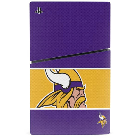 NFL Minnesota Vikings Zone Block PS5 Slim Digital Edition Console Skin