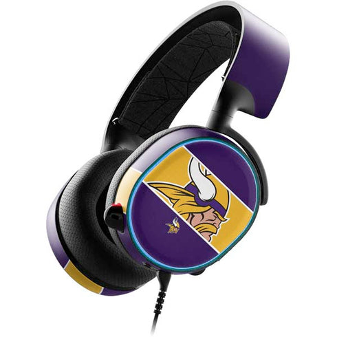 NFL Minnesota Vikings Zone Block SteelSeries Arctis 3 Skin