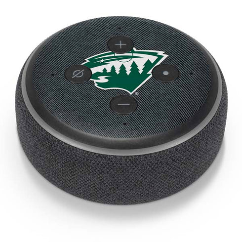 NHL Minnesota Wild Black Background Amazon Echo Dot Skin