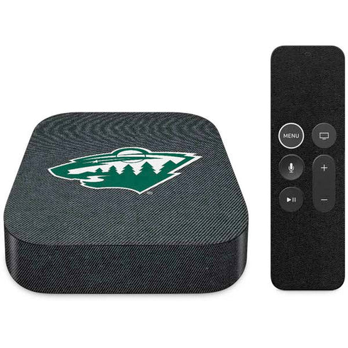 NHL Minnesota Wild Black Background Apple TV Skin